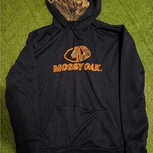 Mossy Oak Navy and Orange Hoodie